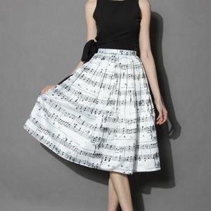 Modcloth Piano Skirt NWOT
